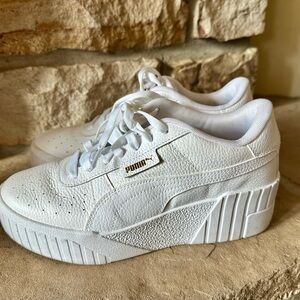 PUMA Women's Textured White Sneakers